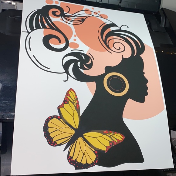 Modern Wall Art Print Tropical Girl Unframed - Picture 14 of 17